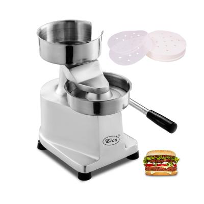 China Hualing 5inch/130mm Meat Patty Maker/Commercial Patty Maker Heavy Duty Meat Burger Sliver Press Beef Patty Forming Processor, Stainless Steel Bowl for sale