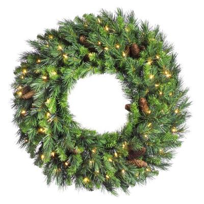 China Festival Home Decoration Christmas Wreaths Autumn Cottage Front Porch Decoration Battery Operated Berry Berry Garland for sale