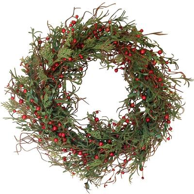 China High Quality Home Decoration 24inch 12v Festival Christmas Ball Wreath Garland Flower Artificial For Decoration for sale