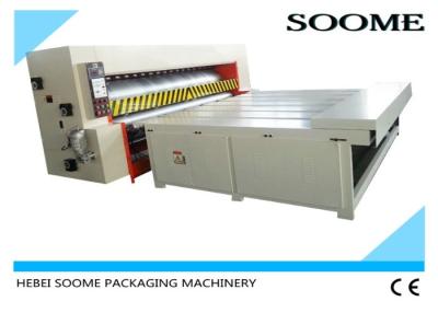 China Economical Type Corrugated Packaging Machinery , Semi Auto Die Cutting Machine Chain Rotary Roller for sale