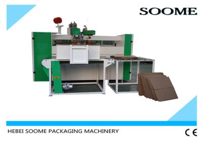 China Double Servo Motors Carton Box Stitching Machine Manual Feeding Nailing To Hold Heavy Products for sale