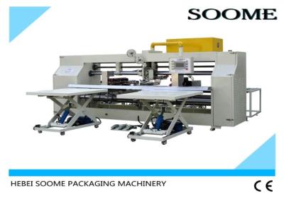 China Double Screw Carton Box Stitching Machine Bending Type 45 Degree Oblique CE Certification for sale