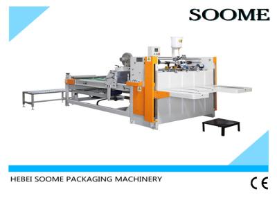 China Semi - Automatic Box Folder Gluer Machine Manual Operation 2600mm Packaging for sale