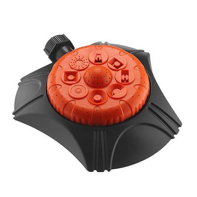 China Lawn and Garden Watering YTX Metal 8-Pattern Turren Sprinkler Garden Irrigation Lawn Sprinkler Tool for sale