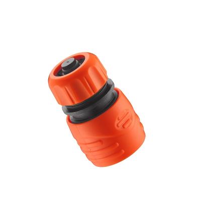 China Lawn and Garden Watering YTX 12mm Irrigation Quick Hose Tool Plastic Connector W/Stop Connector for sale