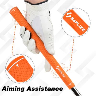 China New SAPLIZE CC02 Internal Anti-Slip Orange/Gray/Mid Size Club Grips Black Rubber Golf Grip Grip for sale