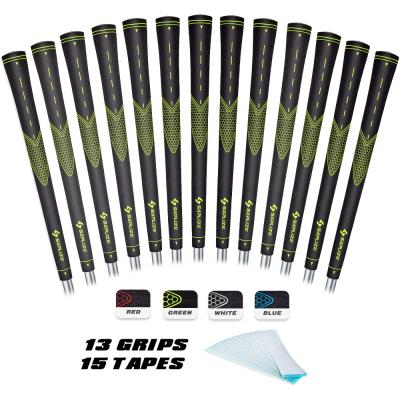 China SAPLIZE CC01 Anti-Slip Rubber Golf Club Grips Standard , 13 Grips With 15 Strips Bundle for sale