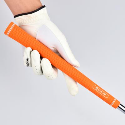 China SAPLIZE CC06 New Rubber Golf Grip Rubber Orange Golf Grips Standard for sale