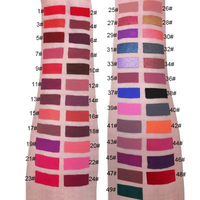 China Waterproof 49 Colors Matte Lipgloss Make Your Own Logo Wholesale Custom Logo Matte Liquid Lipstick for sale