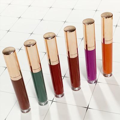 China Waterproof 24 Colors Liquid Matte Lipstick Rose Gold Lipstick Tubes Lipstick Wholesale Private Label Makeup for sale