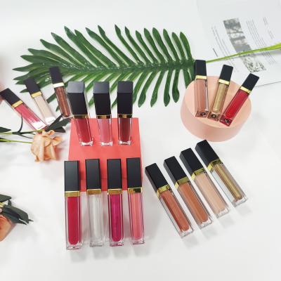 China Hot Sale Vegan 45 Colors Waterproof Lip Gloss Custom Your Own Logo Long Lasting Lip Gloss Tube Lip Gloss for sale