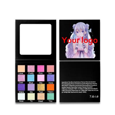 China Private Label 16 Colors Waterproof Makeup Pallets Pink Eyeshadow Palette for sale