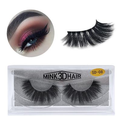 China Mink Eyelash Wholesaler High Quality Handmade 3D Eyelashes Waterproof for sale