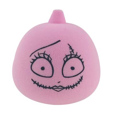 China Soft Makeup Sponges Wholesale No Logo Set Custom Private Label Pumpkin Halloween Wet Makeup Sponge High Quality Makeup Sponge for sale