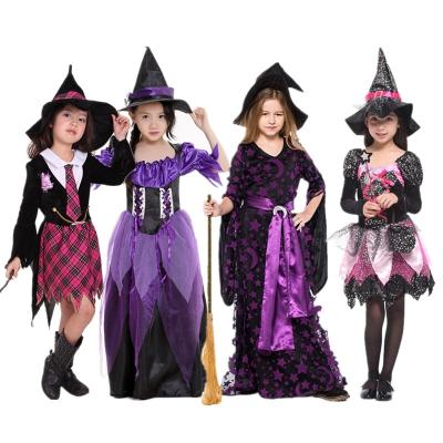 China 2022 Hot Factory Sale Children Age 4-14 Best Selling Quality Halloween Costume Red Devil Dress Witch Costume Kids Girls Boys Clothes for sale