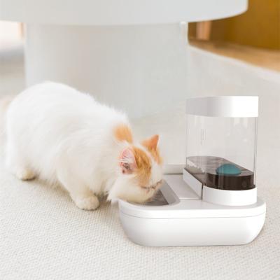 China Non-automatic Reusable Portable Pet Water Feeder Cat And Dog Easy Cleaning Feeder for sale