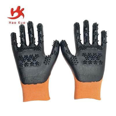 China Shanghai pet latex horse gloves pet glove maker viable jiading horse grooming groomer for sale