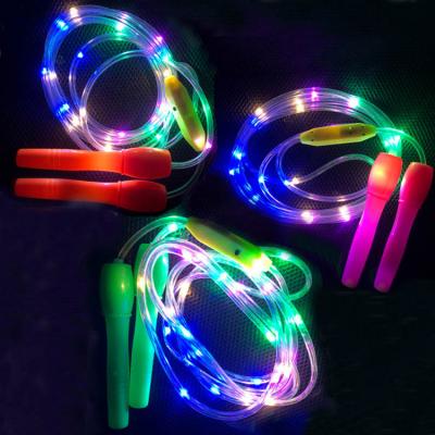 China New Children's Colorful Flash Jump Rope Speed ​​Jump Rope Kids Sports Health Fitness Electronic Led Lightweight Jump Rope for sale