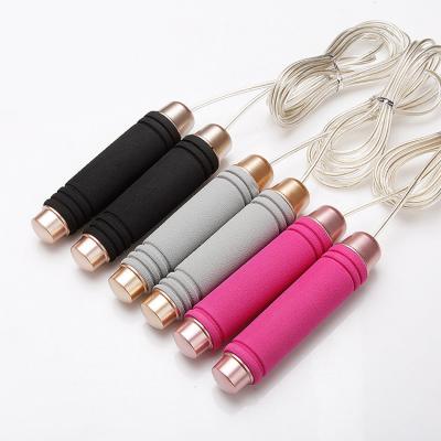 China Sports Competition Jump Rope Speed ​​Plastic Professional Adult Kids Students Fitness Wire Supporting Weighted Jump Rope for sale