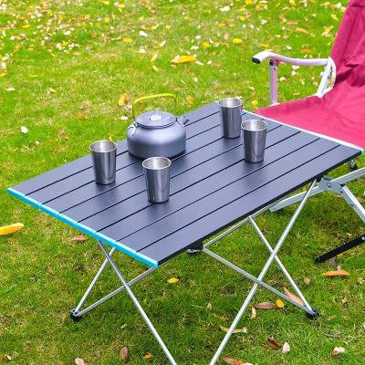 China Lightweight Portable Folding Camp Table Easy Carry Aluminum Picnic Table For Outdoor for sale