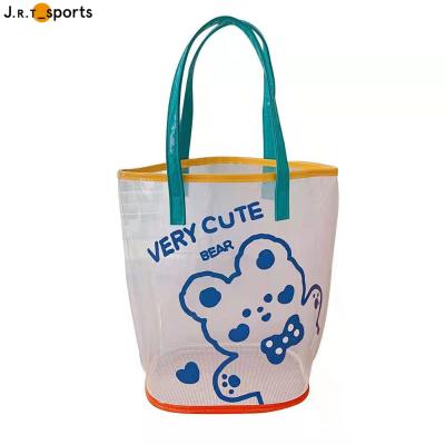 China Fashion Wholesale Hot Selling Outdoor Sports Travel Beautiful PVC Waterproof Transparent Beach Bag for sale