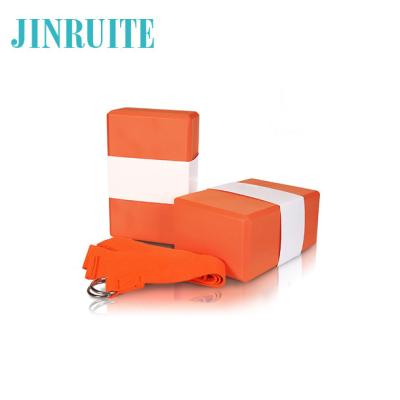 China 2 Pack Durable , Safe Yoga Block With Yoga Strap Customized Size for sale