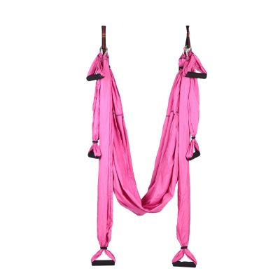 China Adult 210d Nylon Yoga Air Swing Arial Yoga Swing Hammock with 6 Handles for Yoga Fitness Inversion Anti-Gravity Aerial Exercises for sale