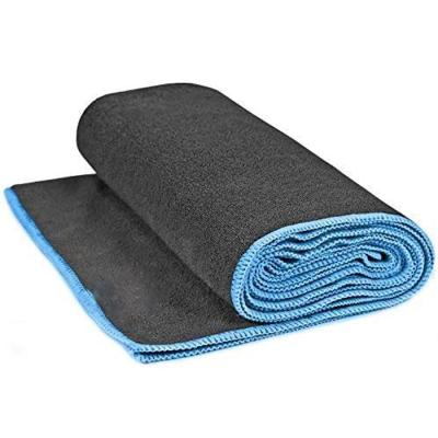 China Compressed Custom Logo Microfiber Non-slip Blanket Printing Comfy Durable Warm Yoga Towel for sale