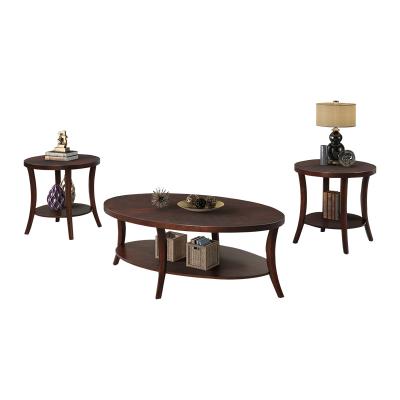 China Modern High Cost Effective Wholesales Dark Wood Brown Coffee Table For Living Room for sale