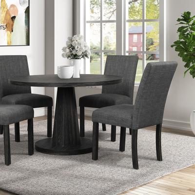 China Modern European Style Natural Wood Slab Tables Cheap Dining Table With 4 Chairs for sale