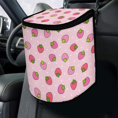 China Universal Car Durable Waterproof Trash Can Bin For Car Waste Bag Car Trash Can for sale