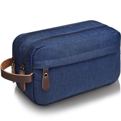 China New Vintage Durable Wholesale Oxford Cloth Men's Toiletry Bag Waterproof Portable Makeup Bag Men's Business Storage Bag for sale