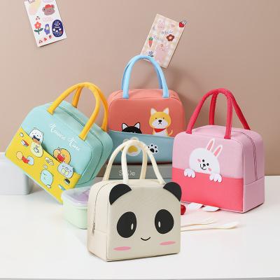 China New Durable Cartoon Lunch Box Thermal Insulation Bag Portable Lunch Bag Students Thickened Aluminum Foil Storage Thermal Bag for sale