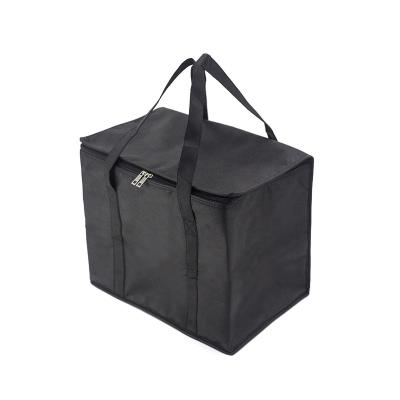 China Durable Wholesale Large Nonwoven Insulation Non-woven Bag Lunch Box Lunch Fresh-Storage Take-Out Bag With Logo for sale