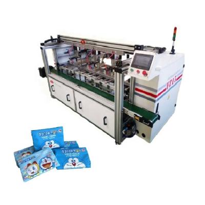 China Factory 0.4kw 60hz factory production line v folding automatic tissue paper facial tissue box making machine for sale