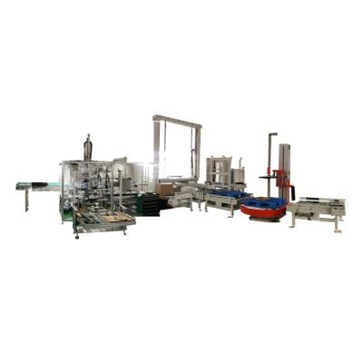 China machinery & CND-PWL Material CND-PWL Automatic Cardboard Box Online Palletizing Solution And Packing Line Palletizer for sale