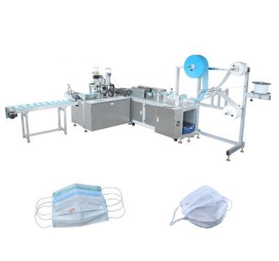 China Ultrasonic factory price automatic flat mask machine 3 or 4 fold mask making machine for sale