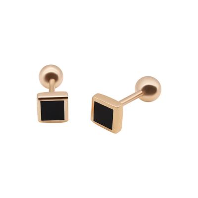 China Factory Wholesale 18k Real Trendy Real Gold Earring Popular Women Jewelry Gold Earrings Lower Price Factory Design for sale