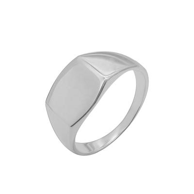 China Lead and Nickel Free Classic Simple Style Silver Plated Rings High Polish Sterling Silver Ring For Men As Gift for sale