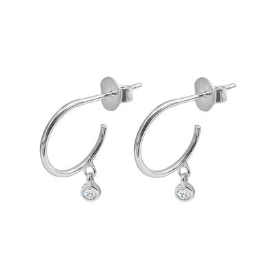 China Lead and Nickel Free Open Back Circle Earring 925 Sterling Silver Cheap Small Cuff Free Single Earring,Korean Gold Plated Fashion Design Earrings Part for sale