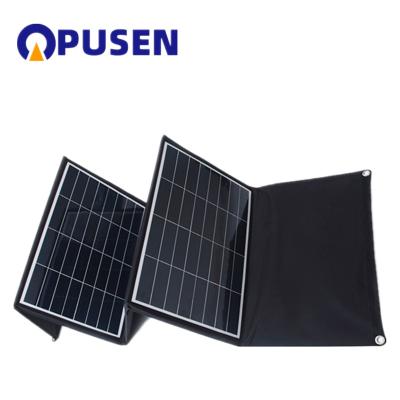 China LAPTOP/BATTERY etc Foldable Monocrystalline Flexible Portable Solar Panel 8 Folding 120Watt 16V with USB port charger bag for sale