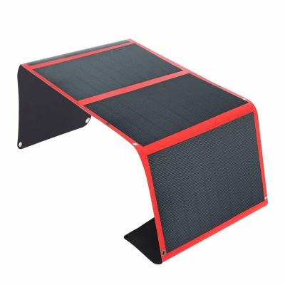 China LAPTOP/BATTERY etc 75Watt FLEX Watt 18V Solar Flexible Solar Panel Foldable Portable 4 Folding with USB port charger bag for sale