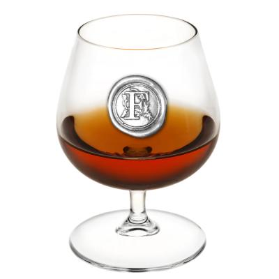 China American style brandy brandy balloon glass glasses with personalized initial letter for sale