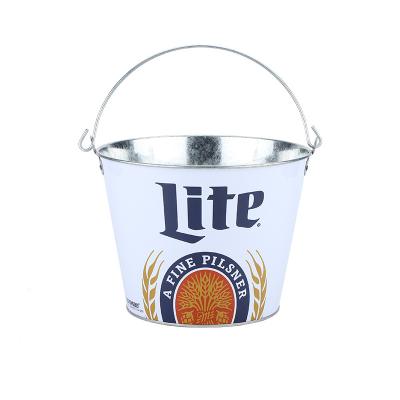 China Sustainable Factory Tour Shape Metal Party Beverage Hot Tubs Tin Buckets for sale