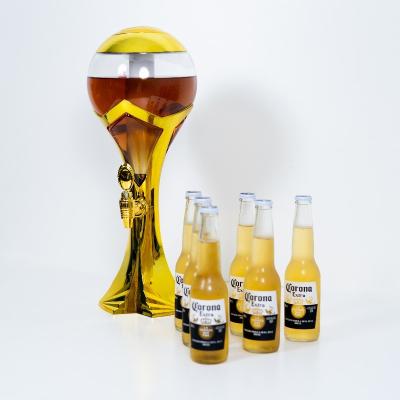 China Football Fashionable Shape World Cup 3L Beer Tower Tabletop Dispenser for sale