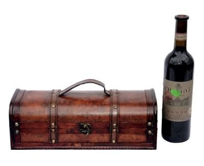 China Europe Customized Antique Design Wooden Wine Gift Packing Box For Promotion for sale