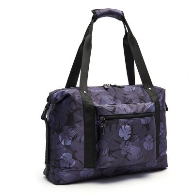 China With usb hot sale fashion big casual packing lady bags waterproof flowers korean stylish handbag for sale