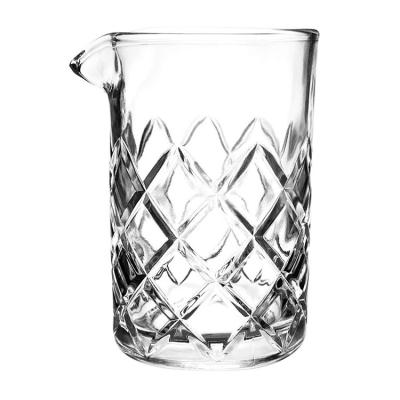 China Factory High Quality Clear Cocktail Sedex-4pillar Mixing Mixing Glass For Bars for sale