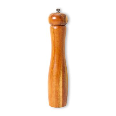 China Sustainable Customized Acacia Wood Pepper Grinder Kitchen Pepper Mill for sale