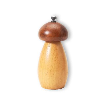 China Sustainable Customized Wooden Black Walnut Beech Wood Salt and Pepper Mill Manual Grinder for sale